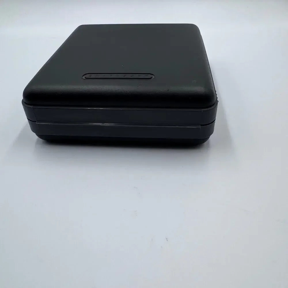 Vintage Laserline 12 CD DVD Case Hard Shell Wallet Flip Disc Storage Black